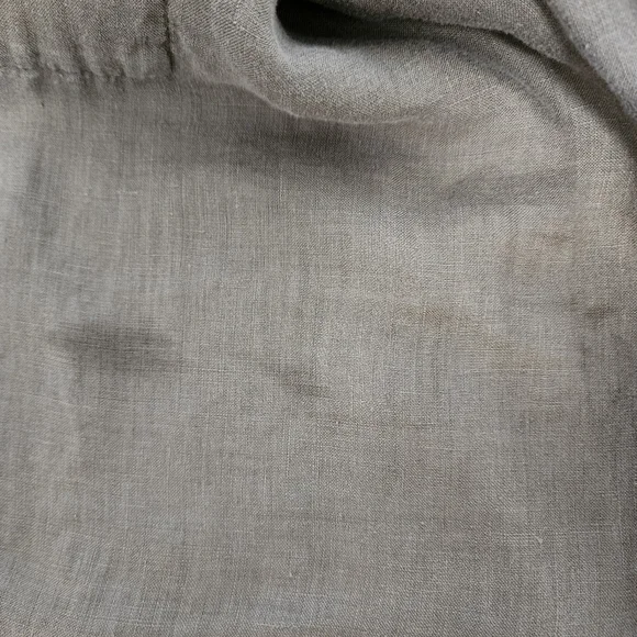 Cut Loose Lagenlook Wide Leg Sage 100% Linen Pants - Picture 4 of 11